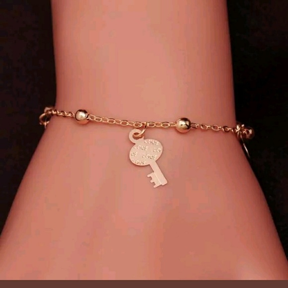 Anklet Dainty Key Design Bracelet - Picture 1 of 3